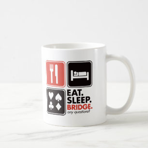 Eat Sleep Bridge Koffiemok