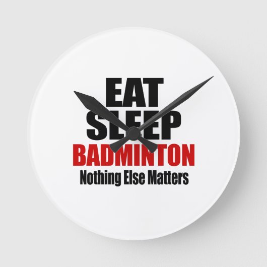 EAT SLEEP BTOEDIENING RONDE KLOK (Voorkant)