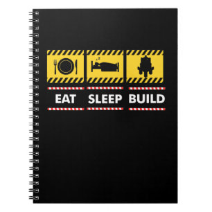 Eat Sleep Build Speelgoed Brick Notitieboek