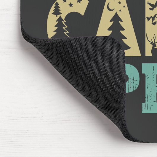 Eat Sleep Camp Herhalen Camping Lover Muismat (Hoek)