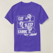 Eat Sleep Canoe Repat Outrigger Canoe Kayaking pr T-shirt (Design voorkant)