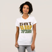 Eat Sleep Capoeira 1 T-shirt (Voorkant volledig)