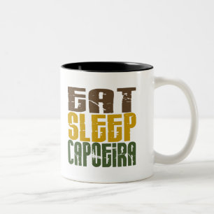 Eat Sleep Capoeira 1 Tweekleurige Koffiemok