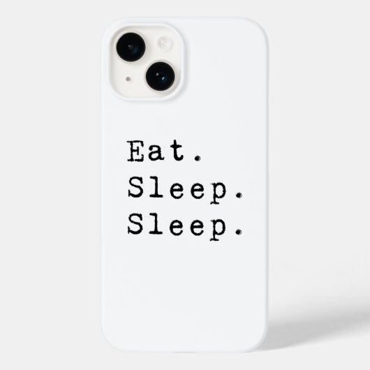 Eat Sleep Case-Mate iPhone Case (Achterkant)