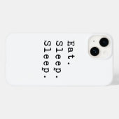 Eat Sleep Case-Mate iPhone Case (Achterkant (horizontaal))
