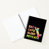 Eat, Sleep, Cats, Repeat Notitieboek (Binnen)