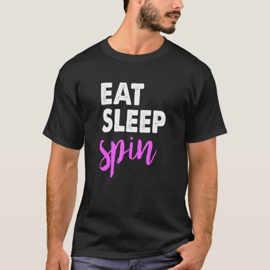 Eat Sleep-centrifuge Gym-Gezegden Centrifugeren T-shirt (Voorkant)