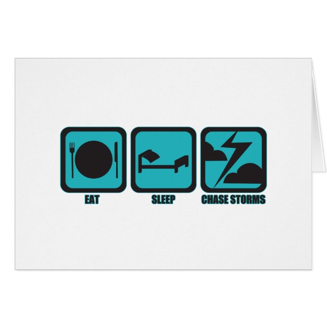 Eat Sleep Chase Stormen (Voorkant Horizontaal)