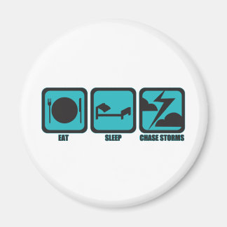 Eat Sleep Chase Stormen Magneet