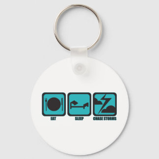 Eat Sleep Chase Stormen Sleutelhanger