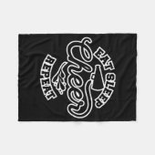 Eat Sleep Cheer Cpure Herhaal Cheer Design Ideeën Fleece Deken (Voorkant (Horizontaal))
