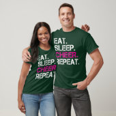 Eat Sleep Cheer Herhaal Cheerlead TShirt Gifts (Unisex)