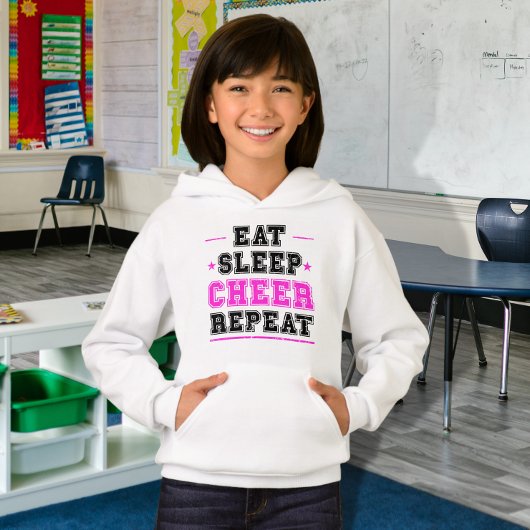 Eat Sleep Cheer Repuit Cheerleader T-Shirt