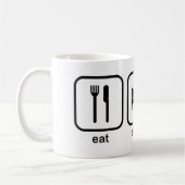 Eat Sleep Cheese Koffiemok (Links)