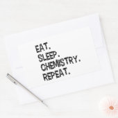 Eat Sleep Chemistry Repeat | Funny Science Rechthoekige Sticker (Envelop)