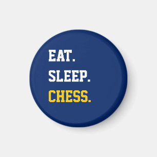 Eat Sleep Chess Magneet