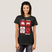 Eat Sleep Chess Repeat Skills Move King Knight Gam T-shirt (Voorkant volledig)