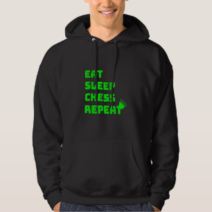 Eat Sleep Chess Repeteren Chess Club Hoodie