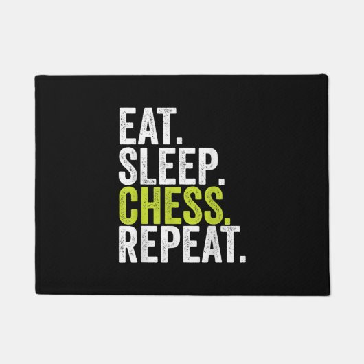 Eat Sleep Chess Repo Player Board Kinder Boy Game Deurmat (Voorkant)