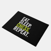 Eat Sleep Chess Repo Player Board Kinder Boy Game Deurmat (Schuin)