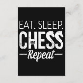 Eat Sleep Chess Repo Player Board Kinder Boy Game Informatiekaartje (Voorkant)