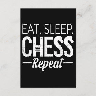 Eat Sleep Chess Repo Player Board Kinder Boy Game Informatiekaartje