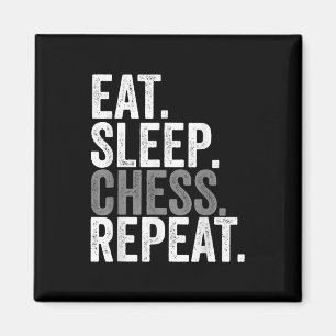 Eat Sleep Chess Repo Player Board Kinder Boy Game Magneet