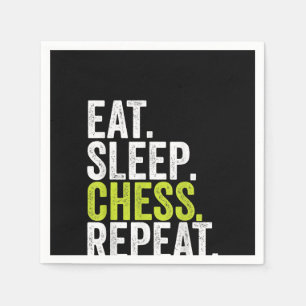 Eat Sleep Chess Repo Player Board Kinder Boy Game Servet