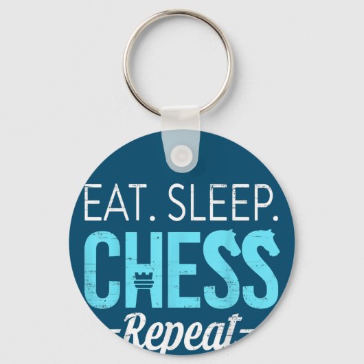 Eat Sleep Chess Repo Player Board Kinder Boy Game Sleutelhanger (Voorkant)