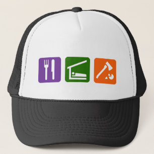 Eat Sleep Choping Wood Trucker Pet