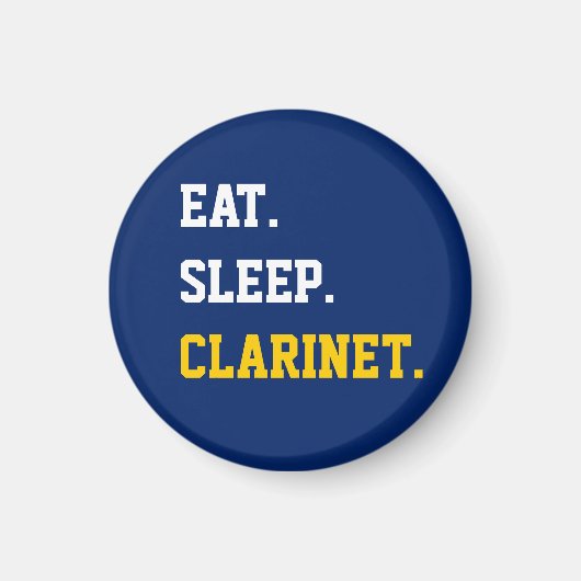 Eat Sleep Clarinet Magneet (Voorkant)
