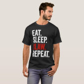 Eat Sleep Claw Repeat Ain't No Laws Hard Seltzer T-shirt (Voorkant volledig)