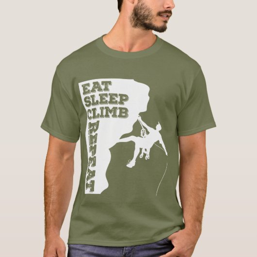 Eat Sleep Climb Repeat T-shirt (Voorkant)
