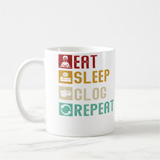 Eat Sleep Clog Repeat Funny Clogging Dancing Girls Koffiemok