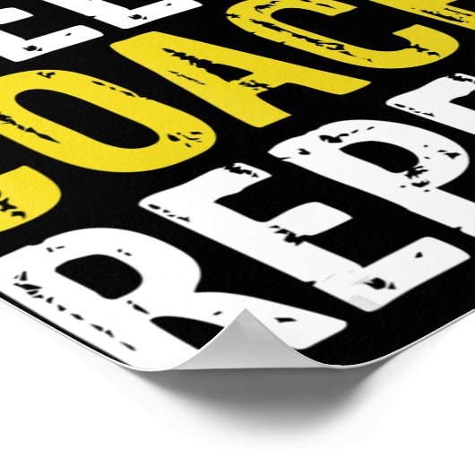 Eat Sleep Coach Herhaal Cadeau Poster (Hoek)