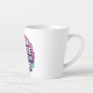Eat Sleep Code Herhaal - Minimalistische programme Latte Mok