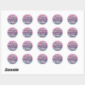 Eat Sleep Code herhalen Ronde Sticker (Vel)