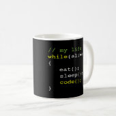 Eat Sleep Code Koffiemok (Voorkant rechts)