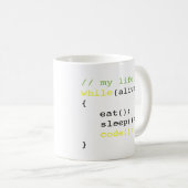 Eat Sleep Code Koffiemok (Voorkant rechts)