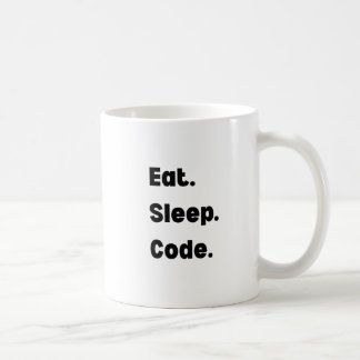 Eat Sleep Code Mug – Motivational Gift for Softwar Koffiemok