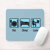 Eat Sleep Code Muismat (Met muis)
