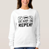 Eat Sleep Code Repeat Medical Coder Coding Gift Trui (Voorkant)