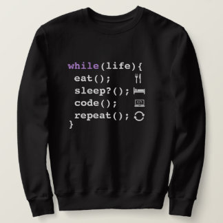 Eat Sleep Code Repeat – Minimal Programmer Trui