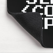 EAT SLEEP CODE REPEAT mousepad gift voor programme Muismat (Hoek)