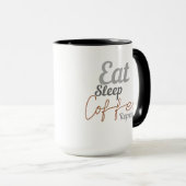eat sleep coffee repeat mok (Voorkant rechts)