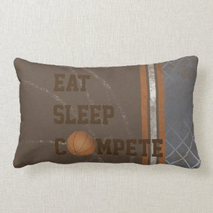 Eat Sleep Compete Basketball Pillow Kussen