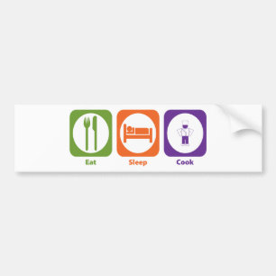Eat Sleep Cook Bumpersticker