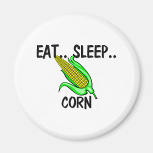 Eat Sleep CORN Magneet
