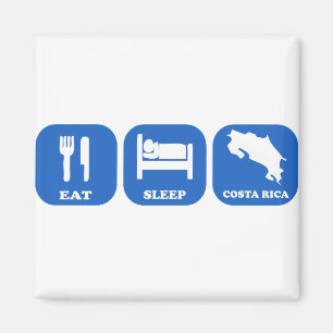 Eat Sleep Costa Rica Magneet