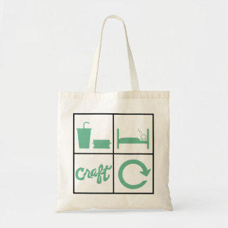 Eat Sleep Craft Herhalen Tas